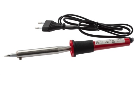 Паяльник ЭРА Лидер с двухкомпонентной рукояткой, жало Long life, 230 В, 100 Вт PL02100 W Б0046950