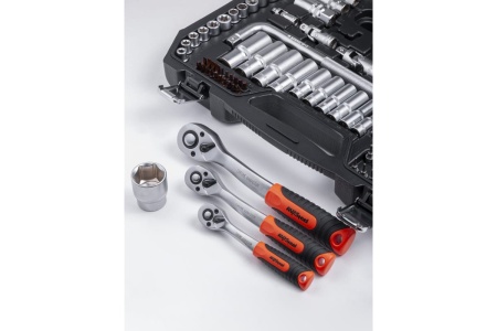 Набор инструмента AV STEEL 144 предмета 1/4",3/8",1/2" профессиональный AV-011144