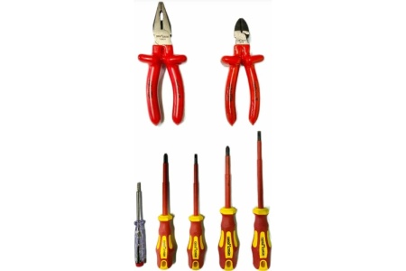 Набор диэлектрического инструмента до 1000В, 7 предметов, в кофре ПЛ071206_z022