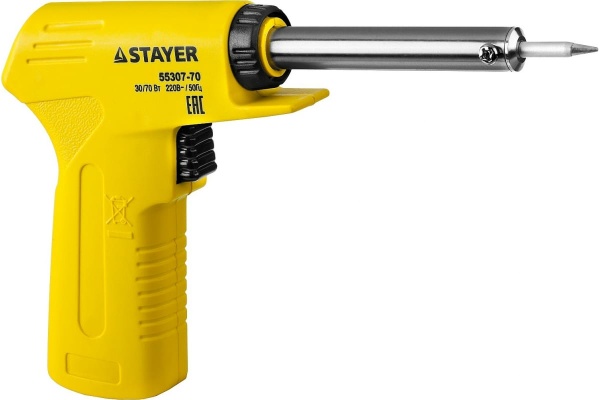 Электропаяльник STAYER Maxterm 30-70 Вт конус 55307-70 Электропаяльник STAYER Maxterm 30-70 Вт конус 55307-70