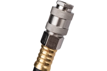 Шланг резиновый пневматический 5 м, 10х17 мм с быстросъемными соединениями Pegas pneumatic 4929