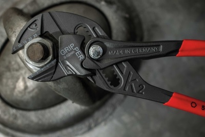 Переставные клещи-гаечный ключ NWS gripper k2, 250 мм, покрытие titanfinish, обливные рукоятки 1664-12-250