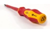 Отвертка диэлектрическая Ultra Grip SL 4,0 х 100 мм CR-V КОБАЛЬТ 646-447