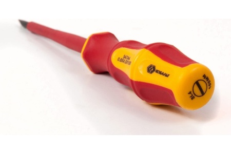 Отвертка диэлектрическая Ultra Grip SL 4,0 х 100 мм CR-V КОБАЛЬТ 646-447