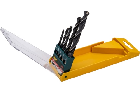 Набор сверел по металлу (5 шт; 4-5-6-8-10 мм; HSS; черненое покрытие) FIT DIY 33852