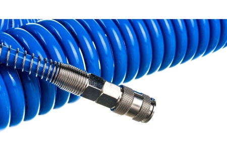 Шланг спиральный воздушный с быстросъемными соединениями (8х12 мм; 15 м) Русский Мастер РМ-70136