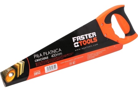 Пила по дереву FASTER TOOLS crocodile, 400 ммЮ 7tpi 2852