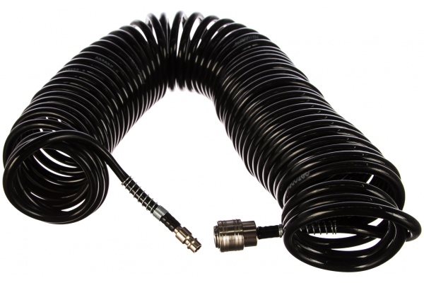 Шланг спиральный (15 м; 8х10 мм; 12 атм) для пневмоинструмента АвтоDело 42415 14819