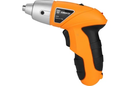 Аккумуляторная отвертка DEKO ZKS4, 4В, 0.6 Ач, з/у с набором оснастки 10 шт, 4 Нм 063-4113
