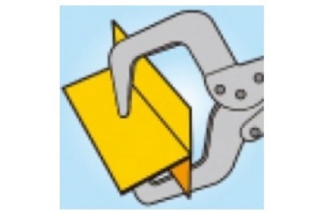 С-образный зажим с фиксатором 280 мм KING TONY 6615-11