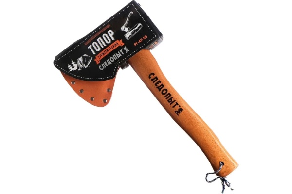 Туристический топор Следопыт 390x155x110 мм, 995 г, в кожаном чехле PF-AT-08