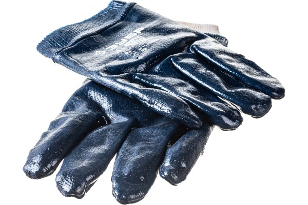 Перчатки "МАСТЕР" рабочие с манжетой с нитриловым покрытием (р. L 9) Зубр 11272-L