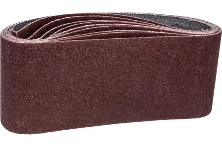 Лента абразивная бесконечная (10 шт; 75x457 мм; P 100) MATRIX 74217