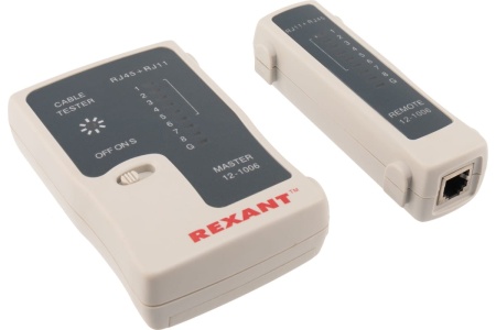 Тестер кабеля RJ-45+RJ-11 HT-C004 TL-468 REXANT 12-1006
