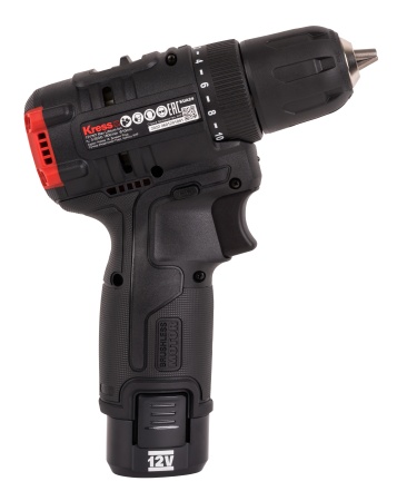 Дрель-шуруповерт аккумуляторная бесщеточная KRESS KUA24, 12В, 40Нм, 2.0Ач х2, ЗУ 1,5А, кейс.