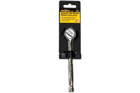 Трещотка NIKONA AMERICAN TYPE кв.1/4" с быстрым сбросом, 6" 43 зуб. 07-013
