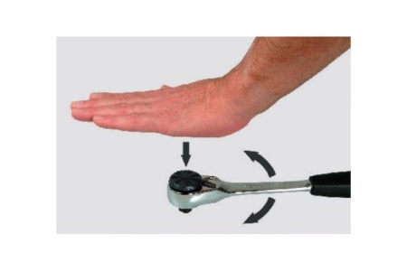 Ручка - трещотка 32 зубца HEYCO HE-00025010083