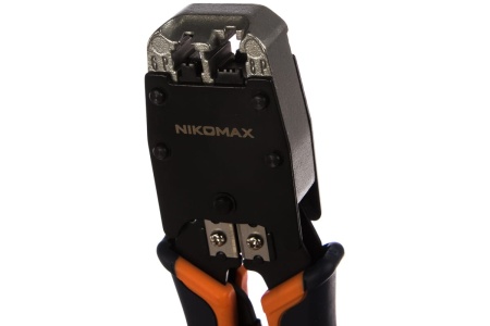 Обжимной профессиональный инструмент RJ45/8P8C, RJ12/6P6C, RJ11/6P4C NIKOMAX NMC-500R