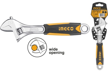 Разводной ключ INGCO 250 мм, 0-35 мм HADW131108
