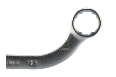 Накидной ключ изогнутый "стартерный" Jonnesway W6511618 16x18 мм 49366