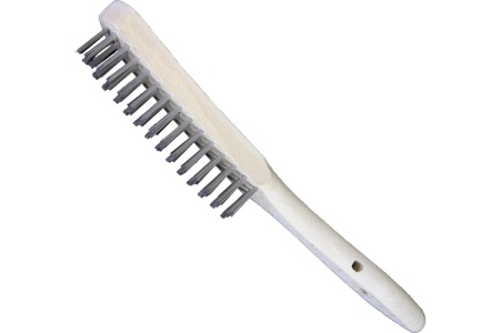 Ручная щетка OSBORN 3 ряда, 295x145, ворс прямая сталь 0,35 152.133-0001