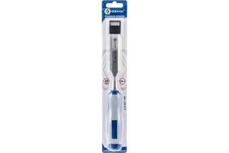 Плоская стамеска (20 х 140 мм, CR-V, блистер) КОБАЛЬТ 245-572