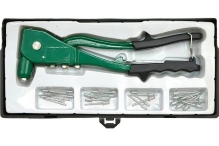 Заклёпочник VOREL усиленный, в кассете+ 50 заклёпок 70050