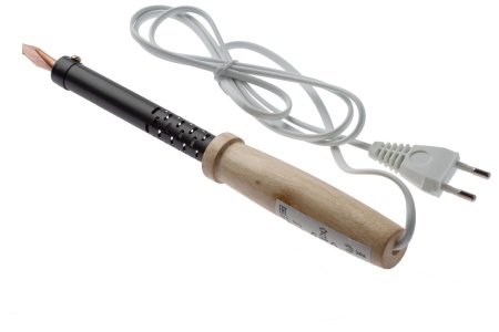 Паяльник с деревянной рукояткой ЭРА ЭПСН 230 В, 100 Вт PLR01100W Б0046955