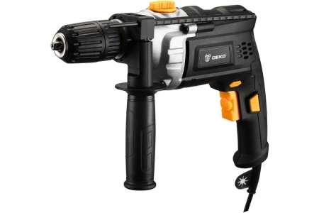 Ударная сетевая дрель DEKO DKID1200W в кейсе, с быстрозажимным патроном 063-4327