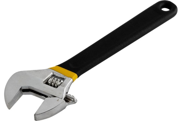 Разводной ключ с измерительной шкалой и прорезиненной ручкой PARK 25 см 105471 Разводной ключ с измерительной шкалой и прорезиненной ручкой PARK 25 см 105471