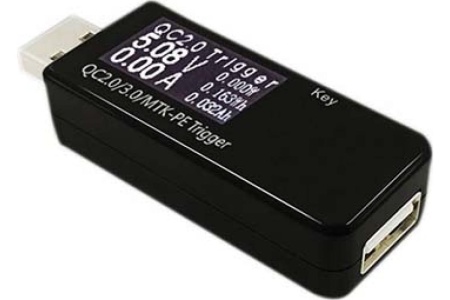 Цифровой тестер USB Espada J7-t, 3-30В, 0-5А (черный) 41723