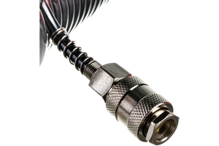 Шланг спиральный черный полиуретановый профи (15 м; 5х8 мм) Pegas pneumatic 4921