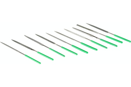 Набор алмазных надфилей СИБРТЕХ 140x70x3 мм, 10 шт. 158357