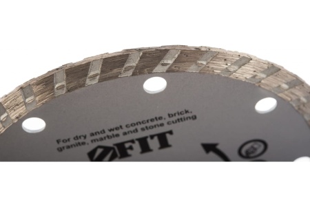 Диск алмазный отрезной Турбо (125 мм; 22.2 мм) для угловых шлифмашин Fit 37473