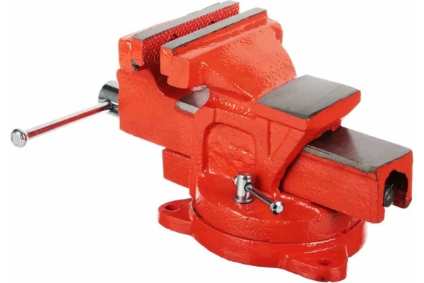 Слесарные тиски ЕРМАК с поворотным механизмом, 100 мм 668-009