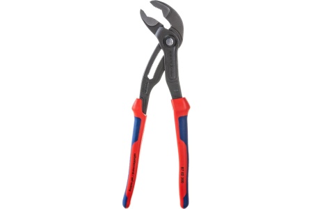 Переставные клещи Knipex Cobra, 70 мм (2 3/4"), 300 мм, серые, 2К ручки, KN-8702300SB