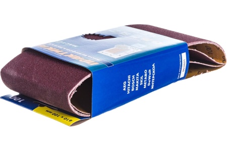 Лента шлифовальная (3 шт; 100х610 мм; P100) ПРАКТИКА 031-372