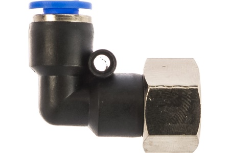 Фитинг угловой для пластиковых трубок (6 мм; 1/4F) ROCKFORCE RF-SPLF06-02