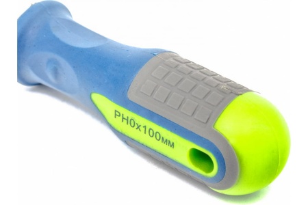 Отвертка Ph0х100мм, CrV, 3-х компонентная рукоятка СИБРТЕХ 11811