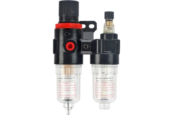 Фильтр влагоотделитель с лубрикатором FRL 180 1/4F PATRIOT 830901001 Фильтр влагоотделитель с лубрикатором FRL 180 1/4F PATRIOT 830901001