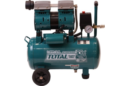 Воздушный безмасляный компрессор TOTAL 600Вт, 24л TCS1075242