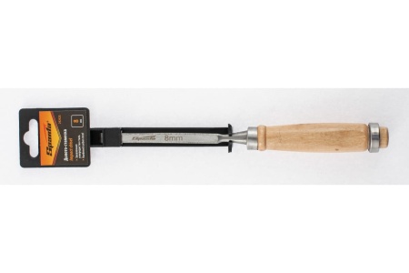Долото-стамеска SPARTA 8 мм, деревянная рукоятка 242425
