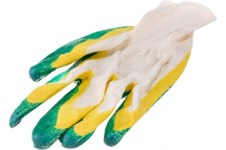 Перчатки Россия трикотажные с двойным латексным обливом 67851