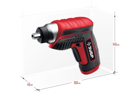 Аккумуляторная отвертка ЗУБР ViX 3.6 В ЗО-Е-3.6 Ли