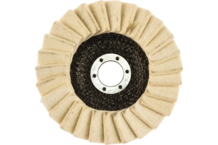 Круг полировальный лепестковый из натурального войлока (125х22,2 мм) MATRIX 75934