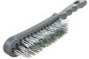 Металлическая 6-рядная щетка с пластиковой ручкой АвтоDело 44016 15469