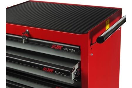 Тележка инструментальная (7 секций, красная, на колесах) JTC 3931C