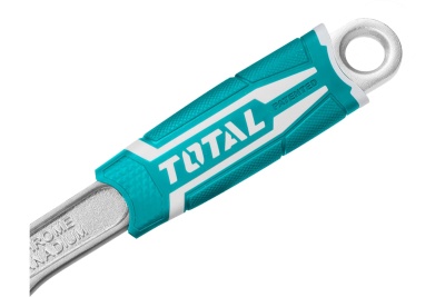 Разводной ключ TOTAL 200 мм, обрезиненная ручка THT101086