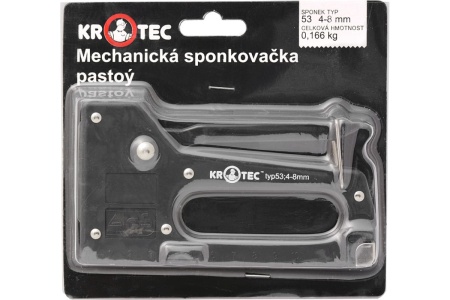 Механический степлер KROTEC, тип 53, 4-8 мм, пластиковый 4301010