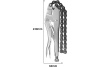 Цепные зажимные клещи DELI dl20018 с фиксатором, 230мм, длина цепи 450мм, регулировочный винт 112000